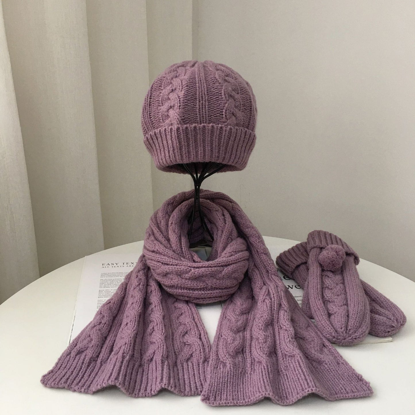 Men's And Women's Parent-child Warm Woolen Hats