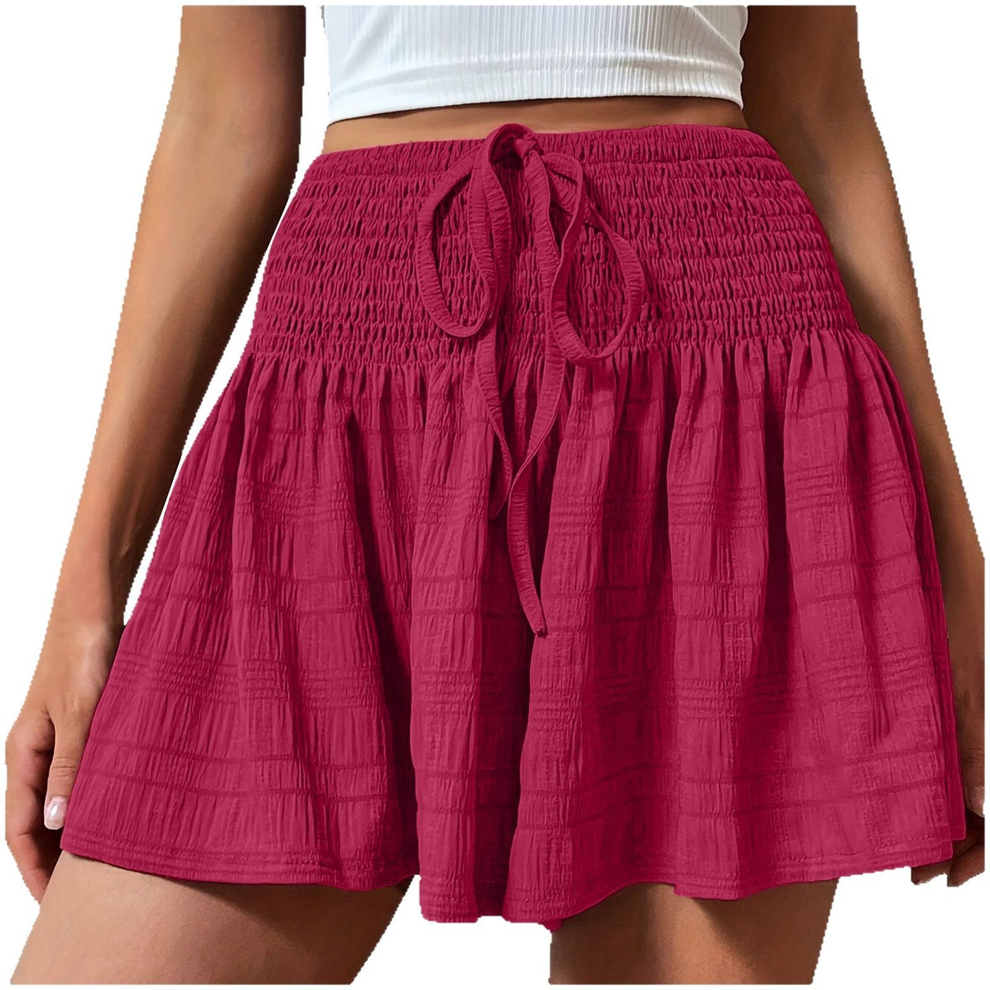 Stylish And Minimalist Drawstring Shorts For Women
