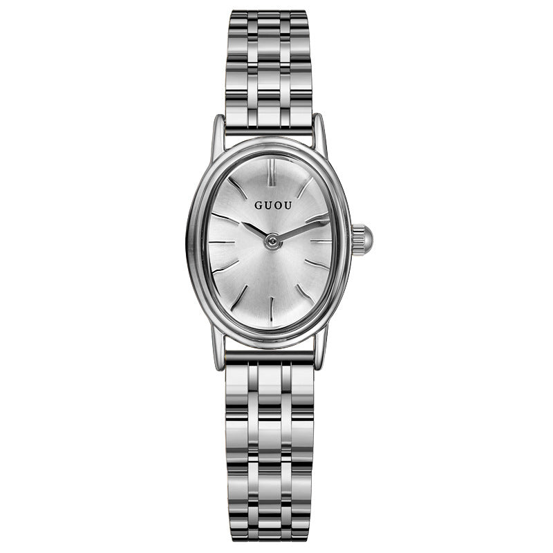 Oval Dial Female Casual Light Luxury Art