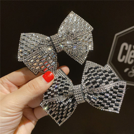 Rhinestone Super Shiny Bow Hairpin