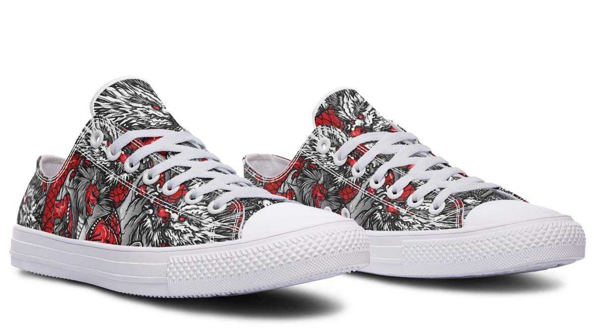Fashion Print Couple Low-Top Canvas Shoes