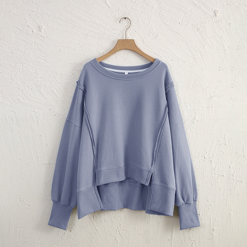 Female Loose And Irregular Niche Sweater Top