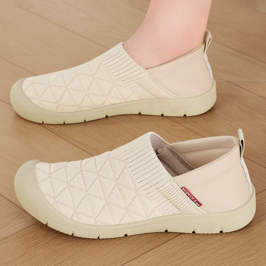 Female Lightweight Flat Soft Bottom Comfortable All-matching Cloth Shoes