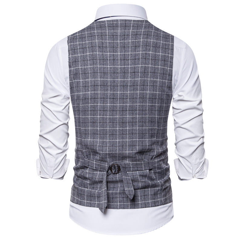 Herre Slim Fitternet Knapvest