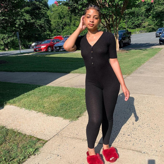 Women's Threaded Trousers Jumpsuit