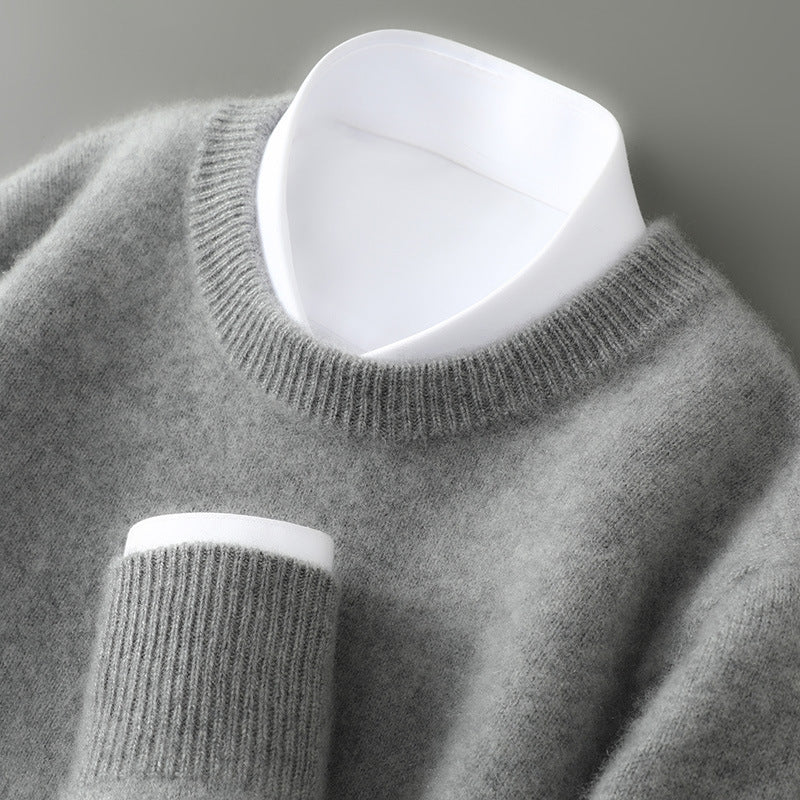 Men's Half-high Collar Thickened Loose Pullover