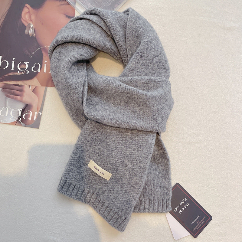 Women's Pure Wool Scarf Winter High Sense