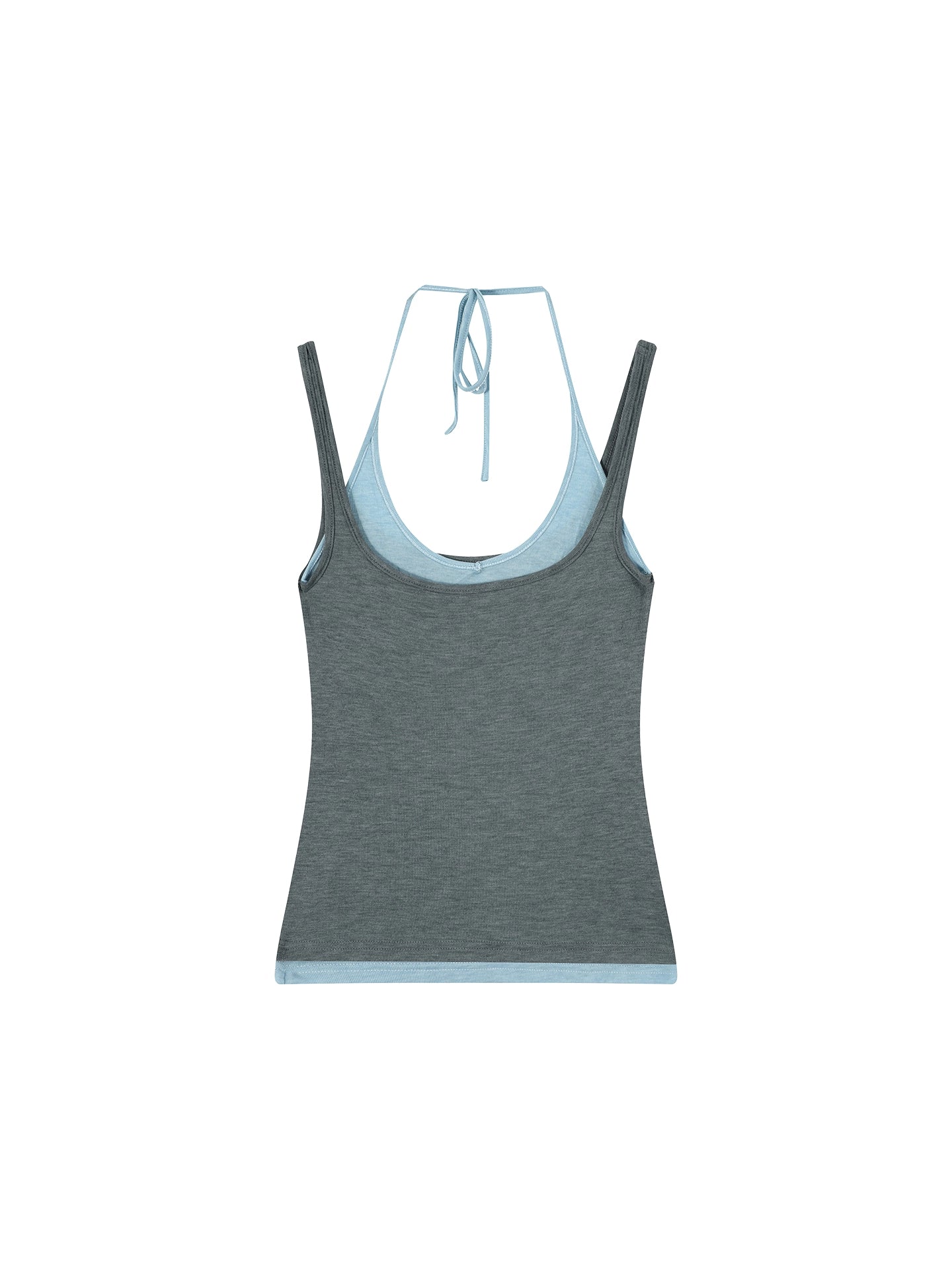 Halterneck ærmeløs camisole til kvinder, afslappet slankende top til udenpåbeklædning