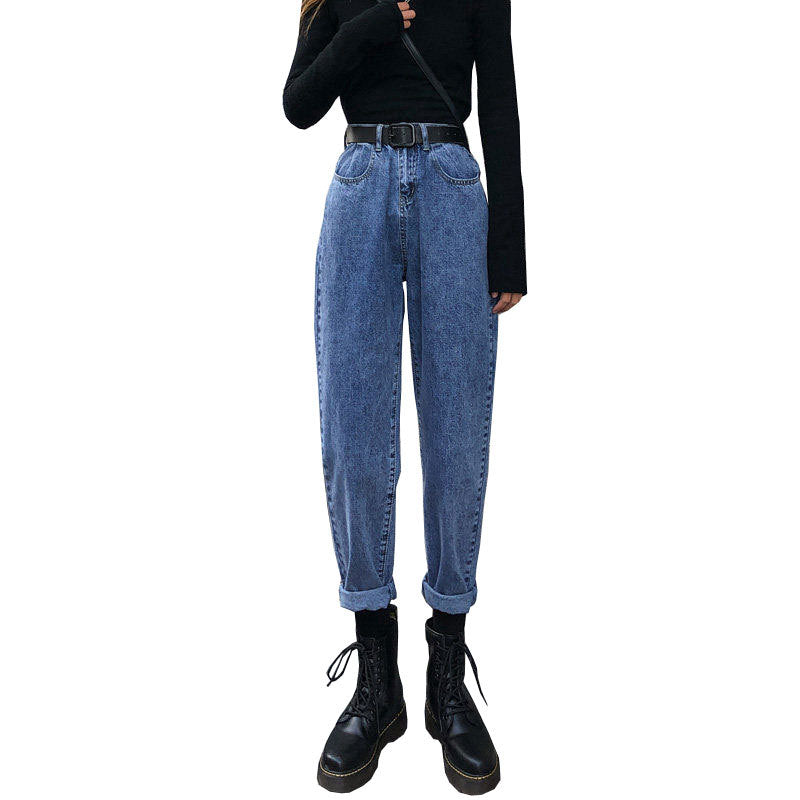 Large Size Loose Korean Style High Waist Straight Leg Slimming Wild Wide-leg Daddy Pants