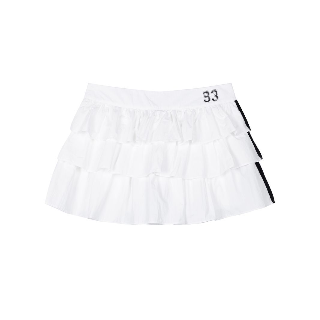Retro Girly Simplicity Versatile Short Skirt