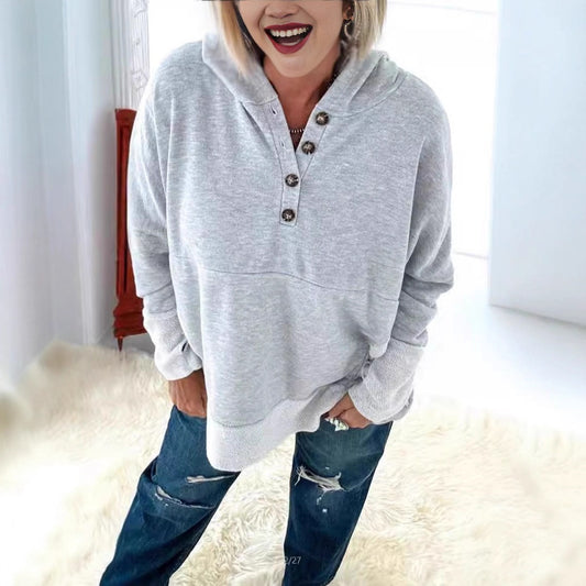 Dame Hættetrøje Løs Top Sweater