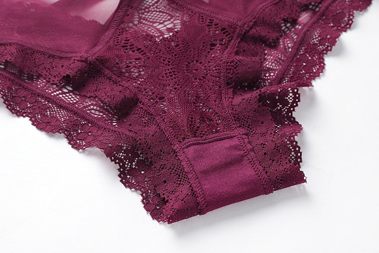 Women's Bow Lace Low Waist Briefs