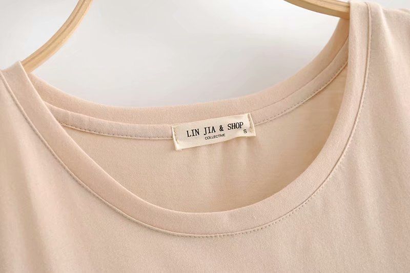 Pullover Round Neck Short Sleeve Personality Character Print