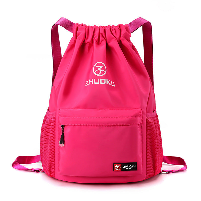 Casual Oxford Cloth Drawstring Backpack
