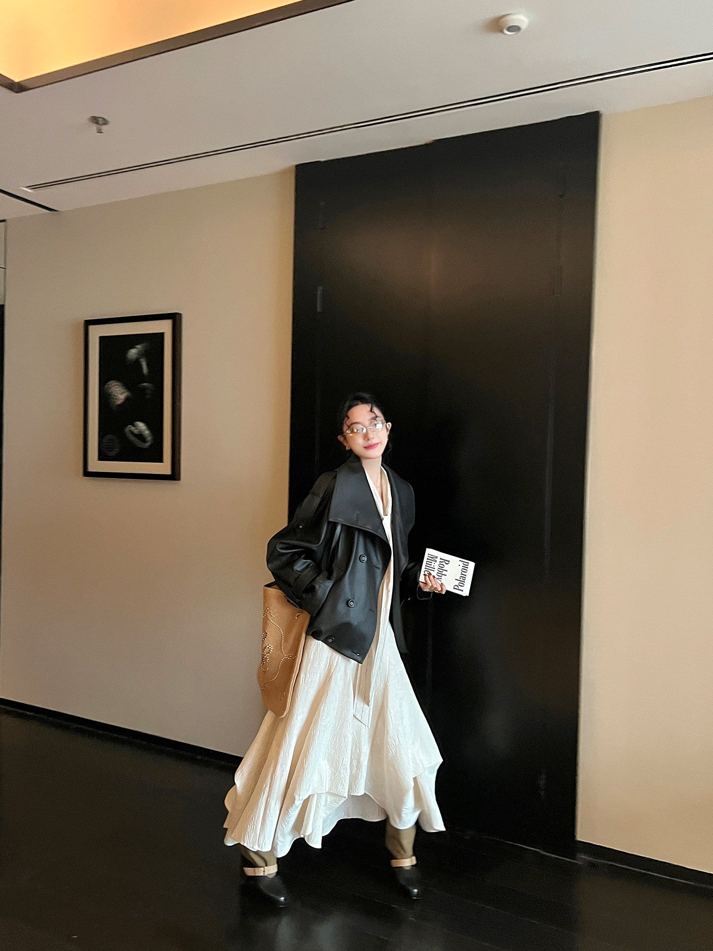 Draped, Asymmetrical Layered Midi Skirt