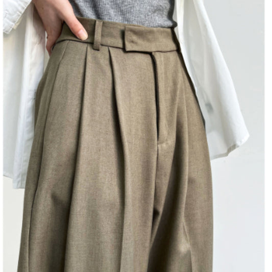 Spring And Autumn New Commuter Loose Drooping Wide-leg Pants
