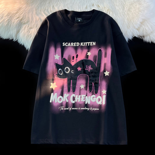 T-shirt dame mode mærke løs