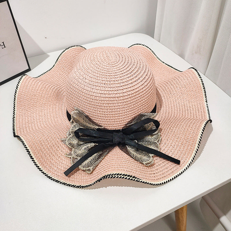 Summer Beach Straw Hat Korean Style All-match Lace