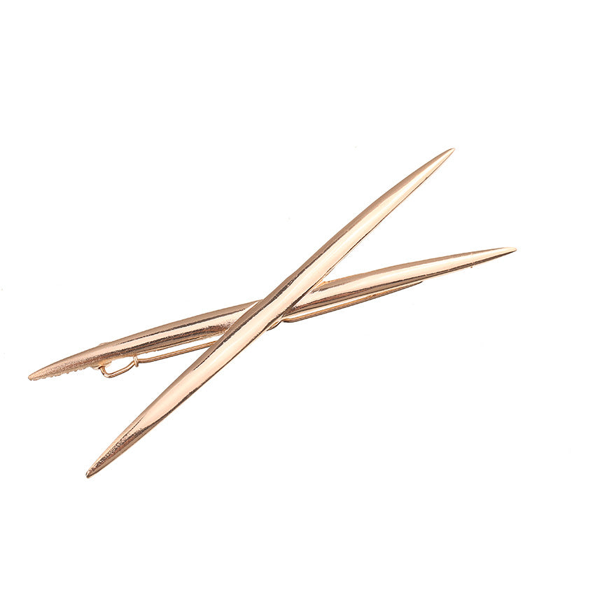 Korean Version Of Creative Headdress Retro Exaggerated Feather Leaf Spring Hairpin