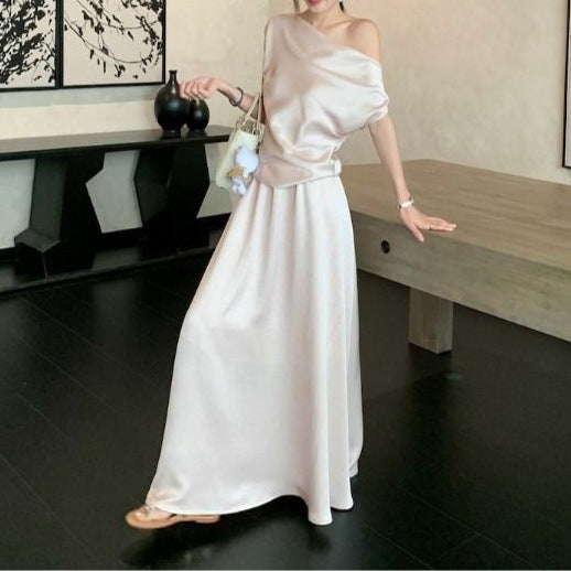 Women's Fashion Top And Skirt Two-Piece Set