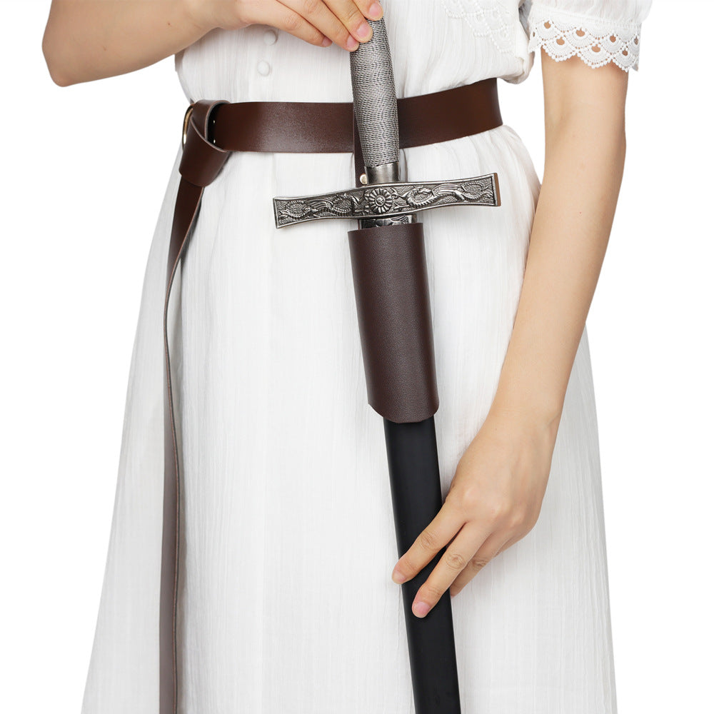 Medieval Viking Warrior Renaissance Leather Case Sword Tube PU