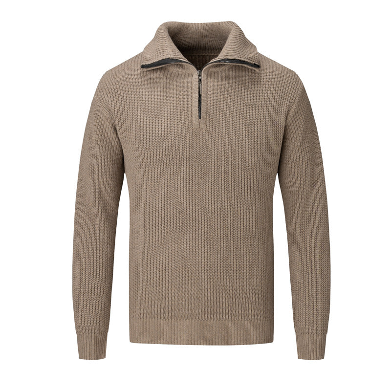 Men's Autumn And Winter Loose High-grade Solid Color