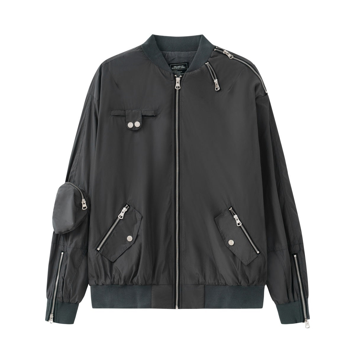 Multi-zipper Couple Workwear Jacket