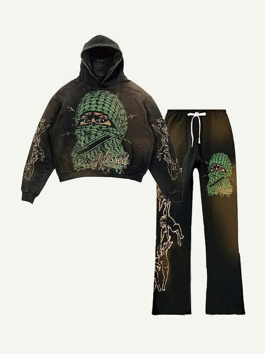 Fashion Casual Printed Polyester Sweater