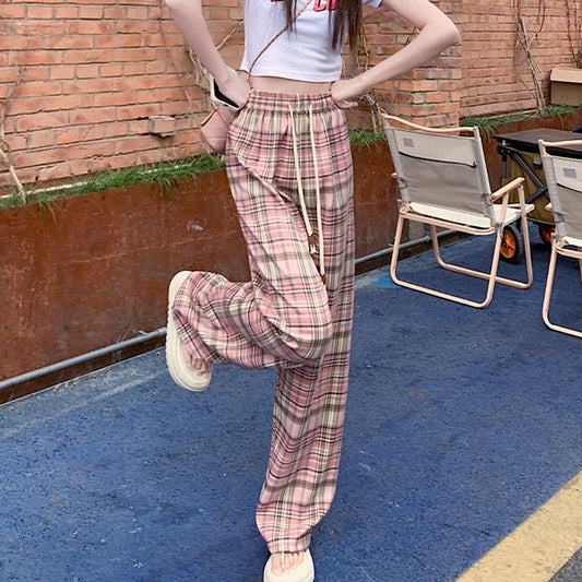 Retro Loose Drooping Straight Wide-leg Pants