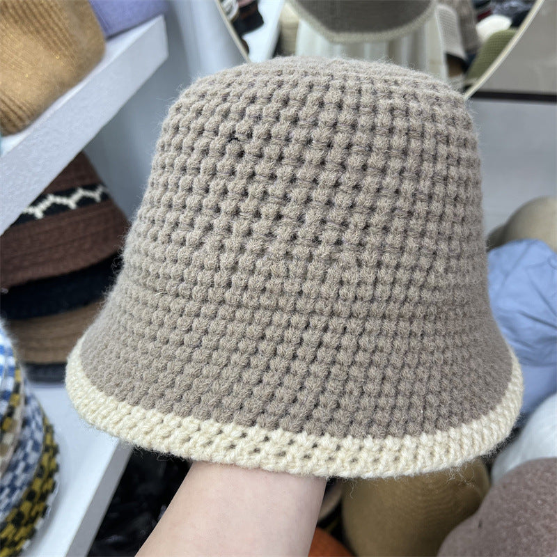 Women's Fashion Versatile Wool Knitting Fisherman's Hat