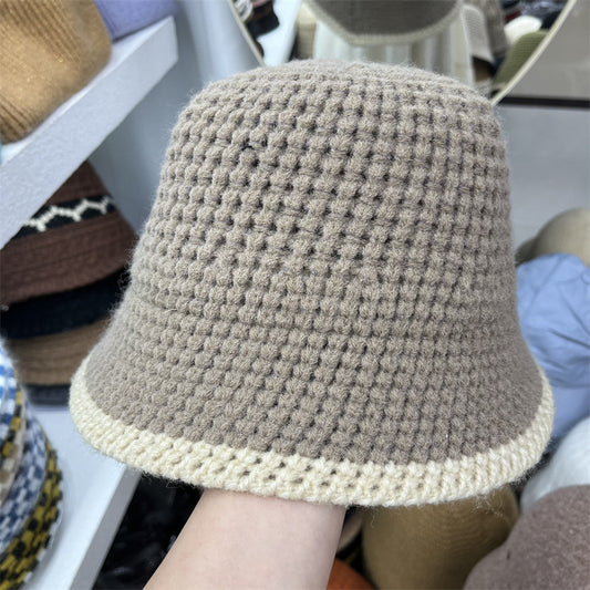 Women's Fashion Versatile Wool Knitting Fisherman's Hat