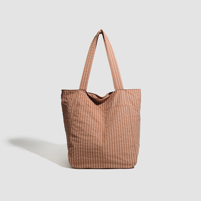 Polyester Striped Seersucker Women's Bag