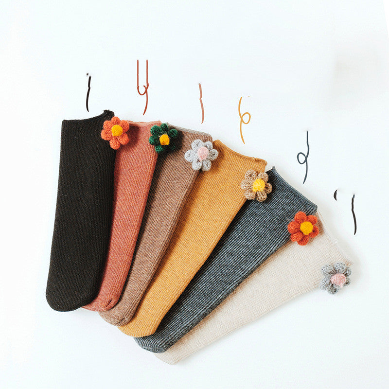 Children's Snow Socks Winter New Style Plus Velvet Thickening