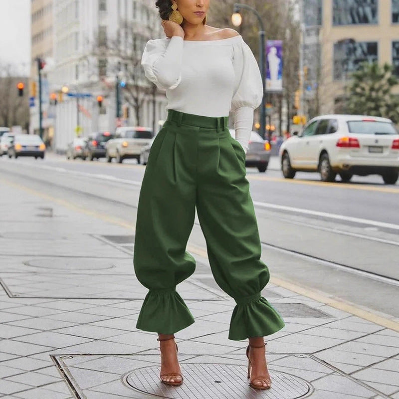 Elegant Casual Fashion Loose Casual Pants Lantern Trousers