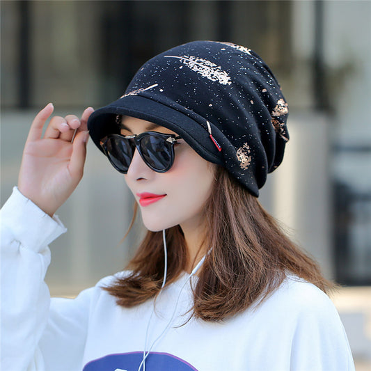 Peaked Warm Fashion Cap Multi-functional Outdoor Cold-proof Hat