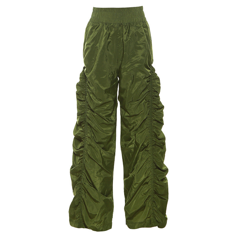 Fashion Street Shoot High Waist Casual Pants