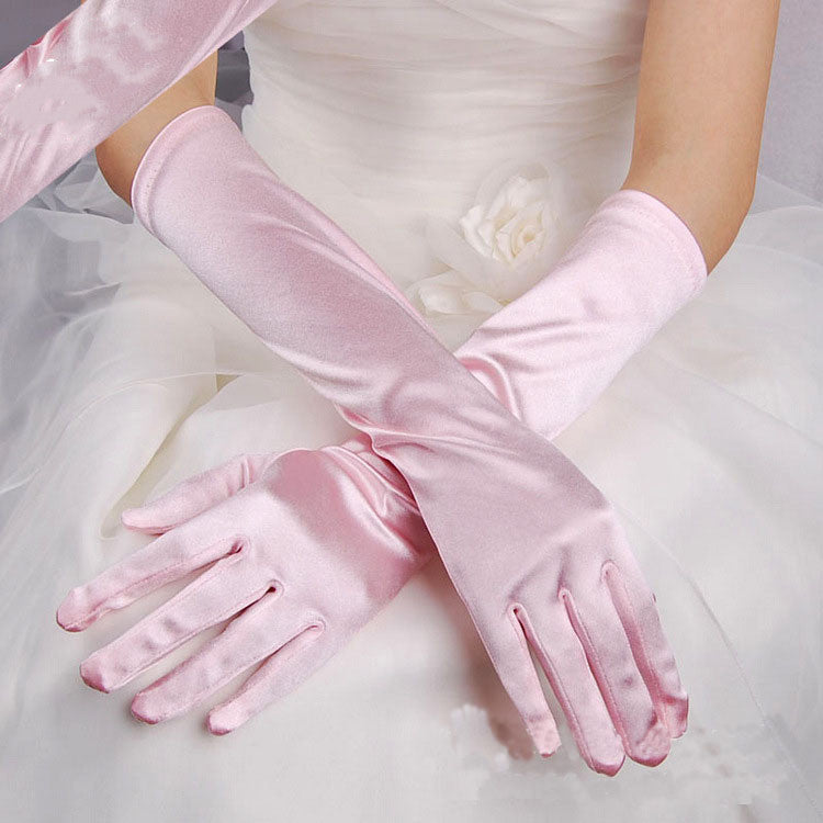 Wedding Dress Banquet Holiday Gloves Multicolor