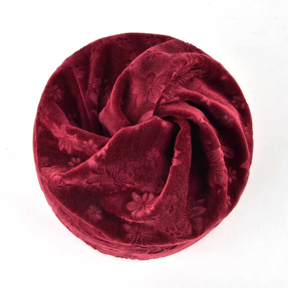 Women's Fashion Plush Pullover Cap Solid Color Hat