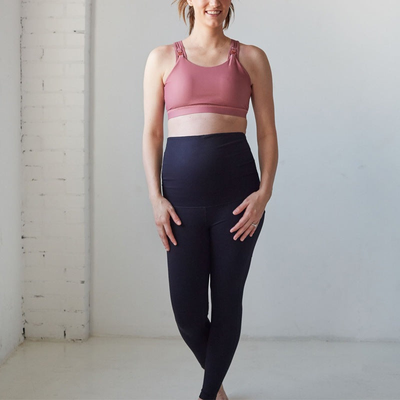British Style Milk Silk Maternity Yoga Sweatpants