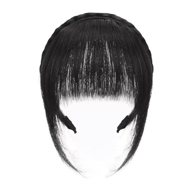 Bangs Wig Women's Artificial Twist Braid Hair Band Integrated