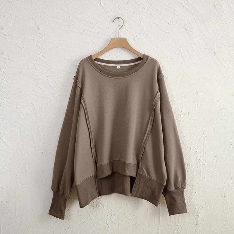 Female Loose And Irregular Niche Sweater Top