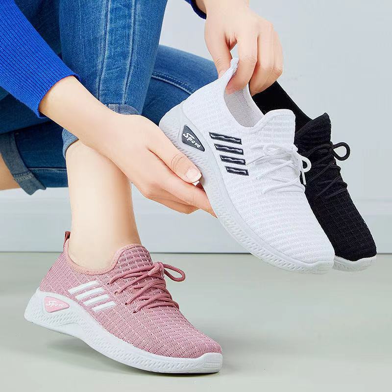 Kvinders sneakers Blød sål afslappede lave løbesko