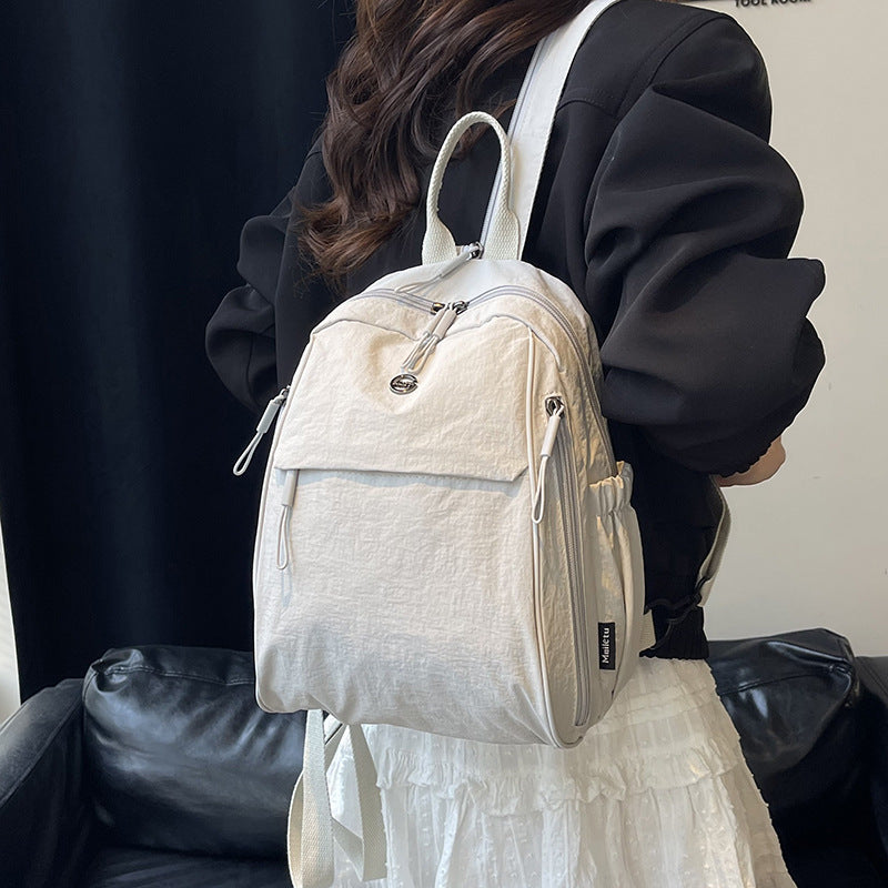 Multi-layer Nylon Backpack New Multi-purpose One Shoulder