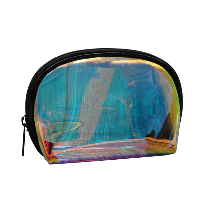 Symphony Laser Semicircle Travel Storage Cosmetic Bag