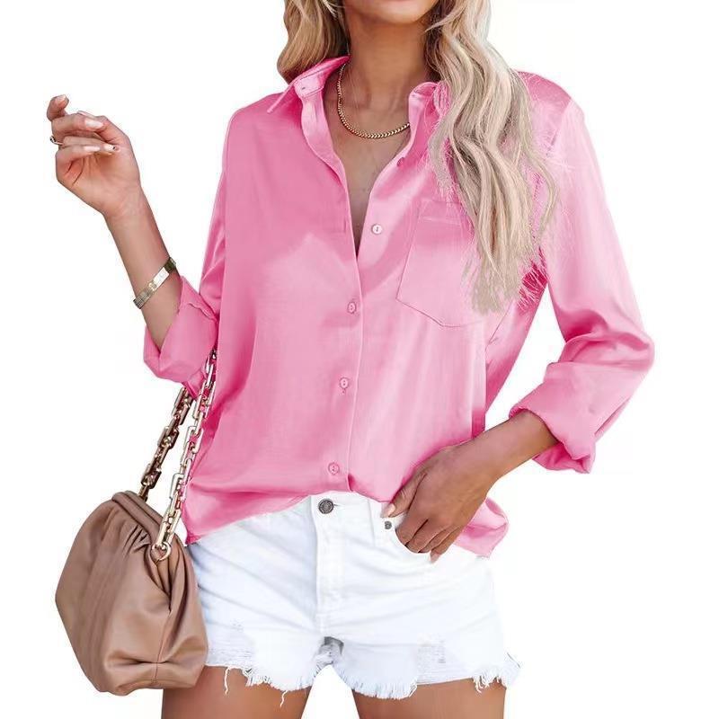 European And American Women's Clothing Spring Long Sleeve V-neck