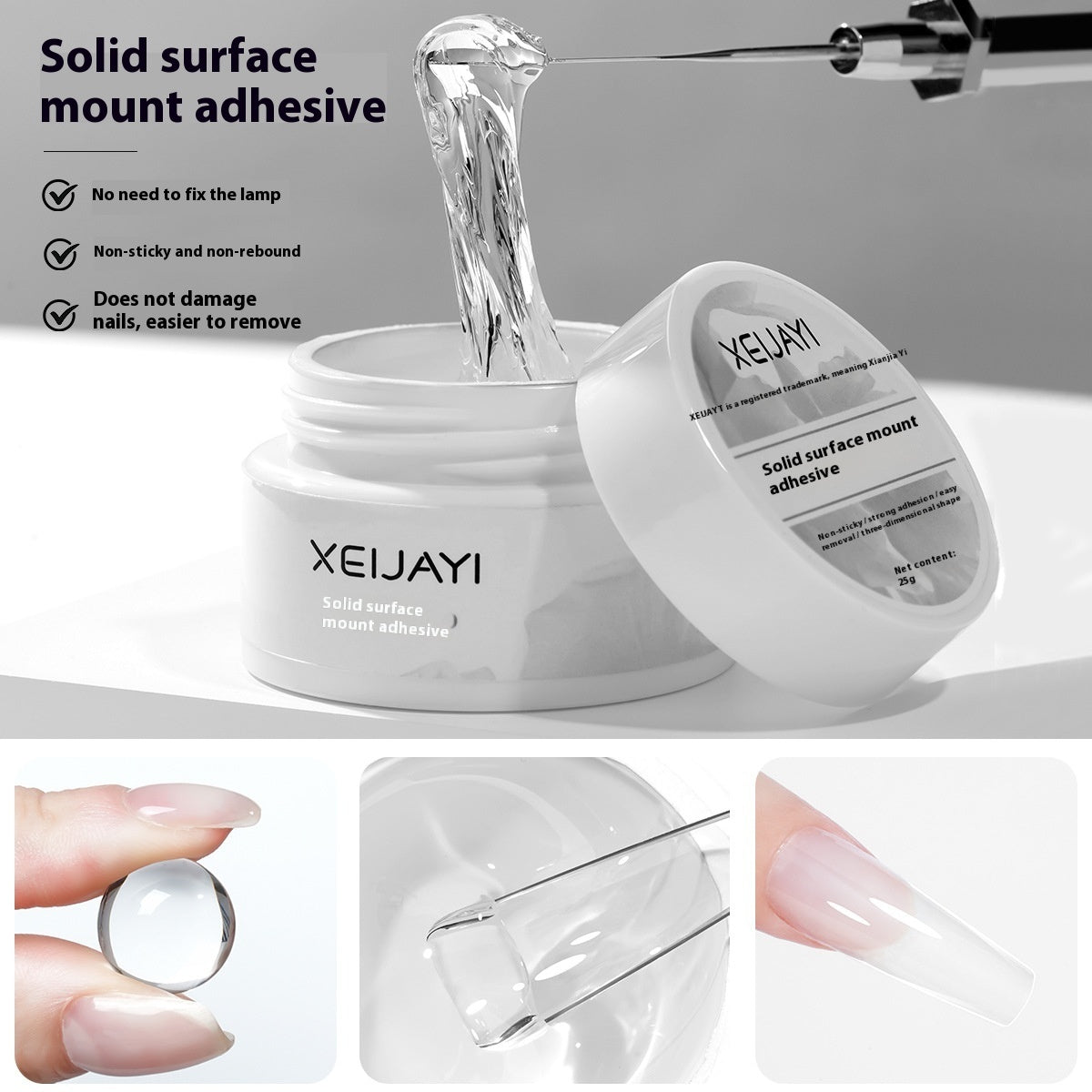 White Jar Construction Base Gel Shaping Reinforcement Construction Manicure Polish Gel