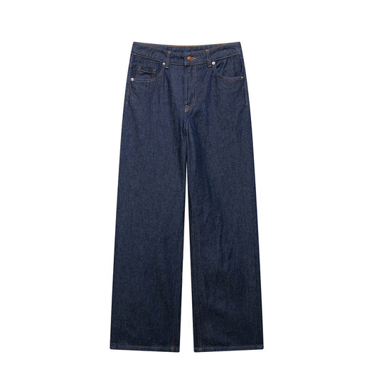 Summer European And American Style High Waist Loose Trousers Straight Wide Leg Pants