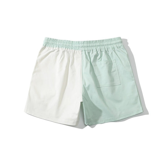 Cotton Color Matching Shorts Men's Trend