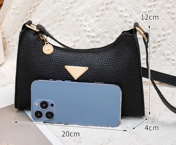 Women's Fashion All-match Lychee Pattern Shoulder Bag