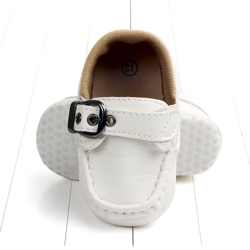 Baby Soft Bottom Toddler Shoes Iron Button Peas Shoes